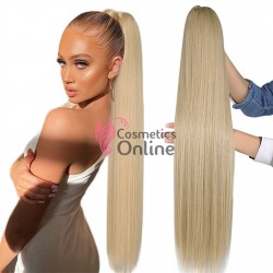 Extensie de par coada dreapta tip Mesa cu elastic de 100 cm Cod STWP100-613A Blond Ash Mixt
